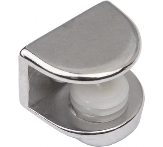 Изображение товара Стеклодержатель AKS регулируемый, под шуруп, металл, MV-09 хром 23029