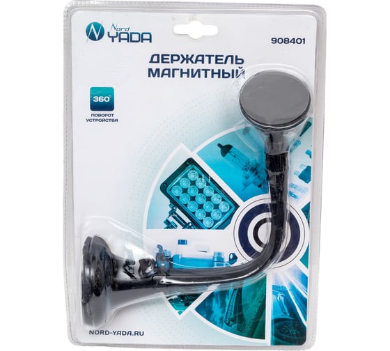 Изображение товара Держатель для телефона на торп./стекло магнитный Nord-Yada на длинной штанге на присоcке 908401