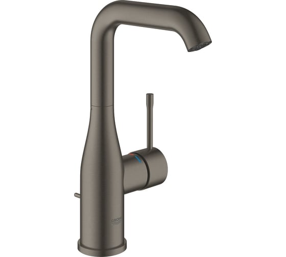 Изображение товара Смеситель для раковины GROHE Essence с донным клапаном, L-Size, темный графит матовый 24174AL1