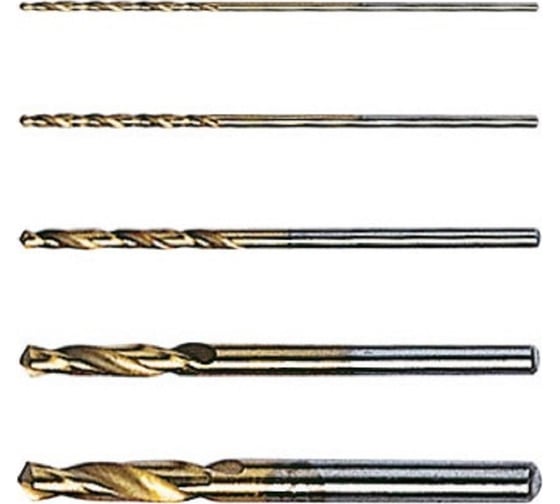 Изображение товара Набор стальных сверл 1H055-T (5 шт; 0.5-3 мм) ProsKit С00036741