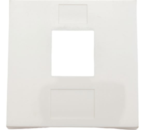 Изображение товара Вставка LANMASTER 45x45 на 1 кейстоун, белая, LAN-SIP-23R-WH