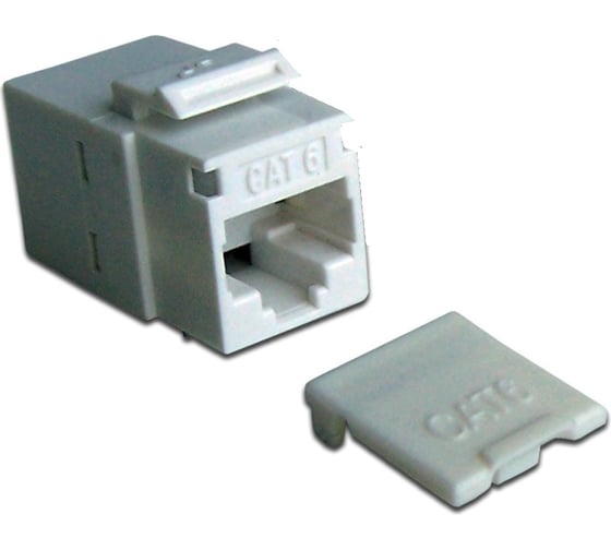 Изображение товара Повторитель портов LANMASTER RJ-45, неэкранированный, категория 6, LAN-KCP45U6-WH