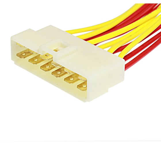 Изображение товара Колодка соединительная Nord-Yada 12 конт. 6,3 мм (папа) с проводами TM Nord YADA 905055