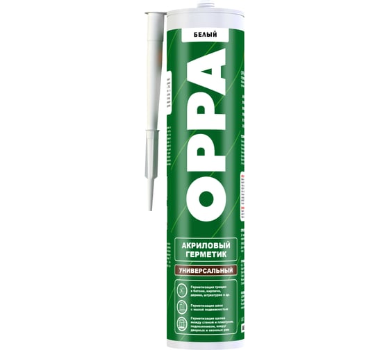 Изображение товара Герметик акриловый универсальный OPPA S, белый, 260 мл AcrO_260