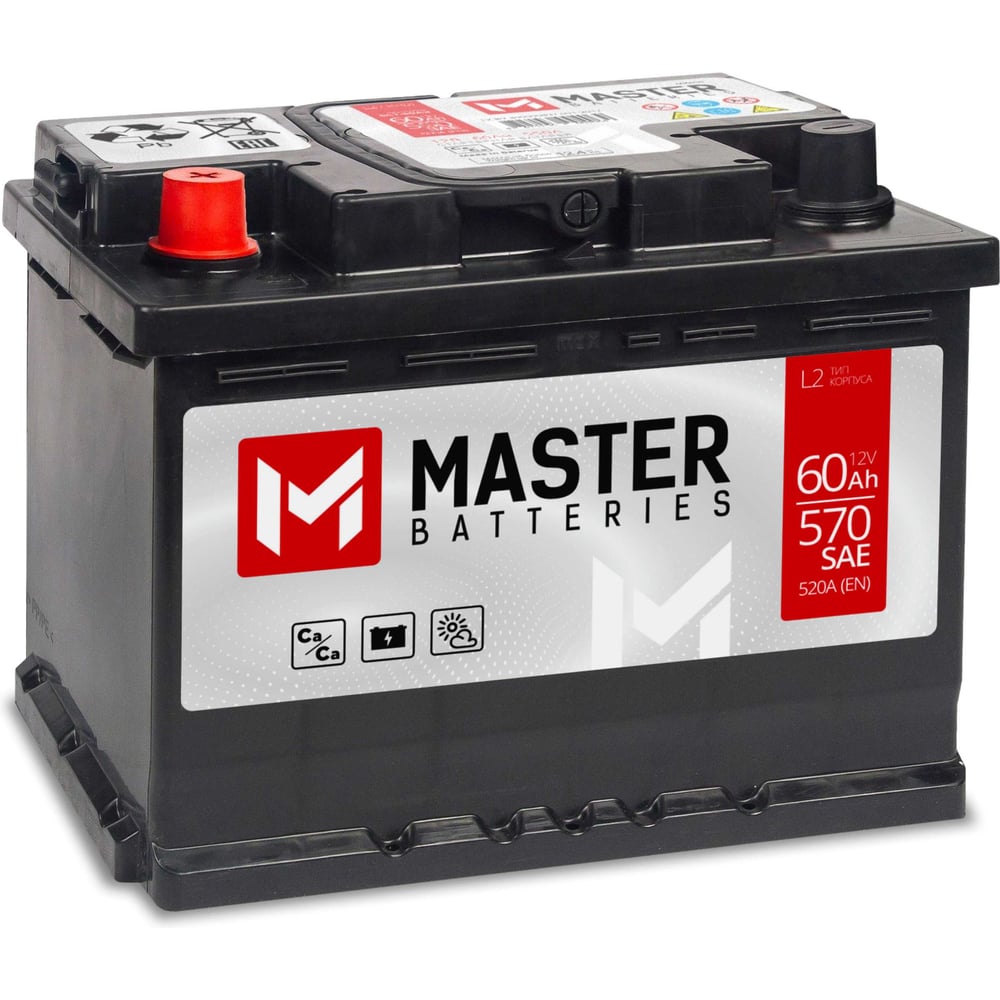 Изображение товара Аккумулятор MASTER BATTERIES 60Ah L+ MB601