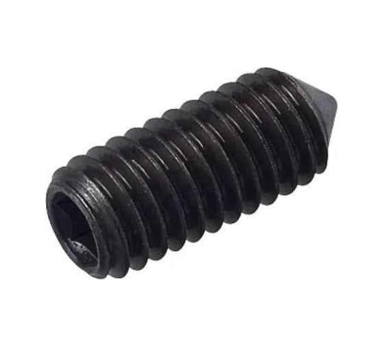 Изображение товара Винт установочный с внутренним шестигранником КРЕП-КОМП черный DIN 914, 5x12, прочность 12.9, 100 шт. вук512пр