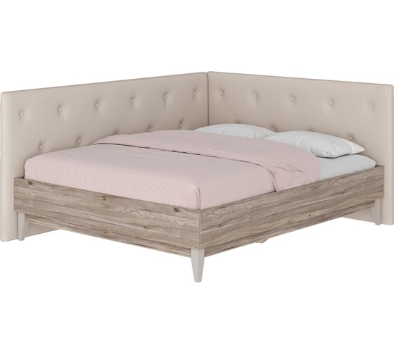 Изображение товара Кровать Арника 160x200 с мягким изголовьем и боковиной Скандика Н1447158