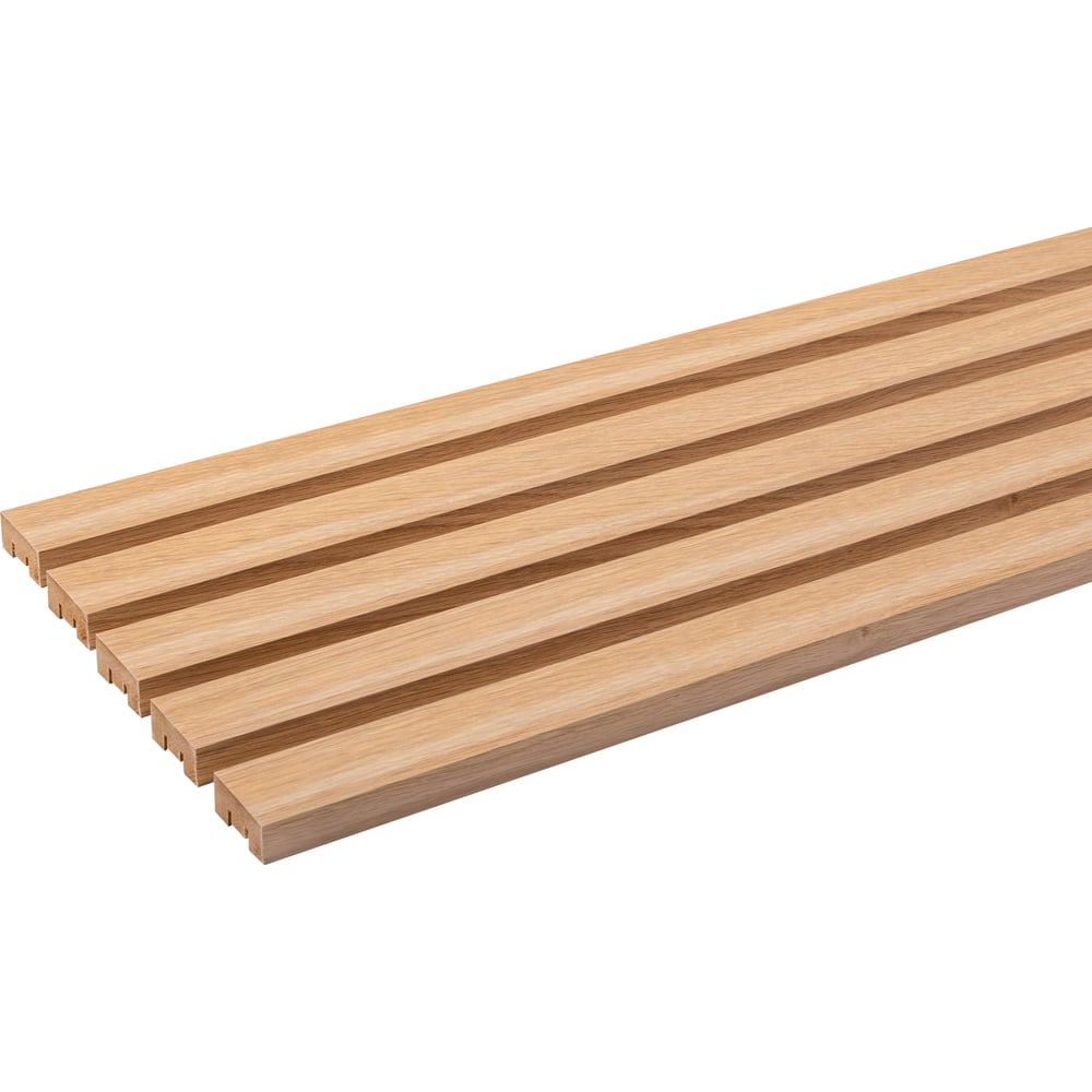 Изображение товара Интерьерная рейка из МДФ Стильный Дом 7 шт 2700x16x50 влагостойкая