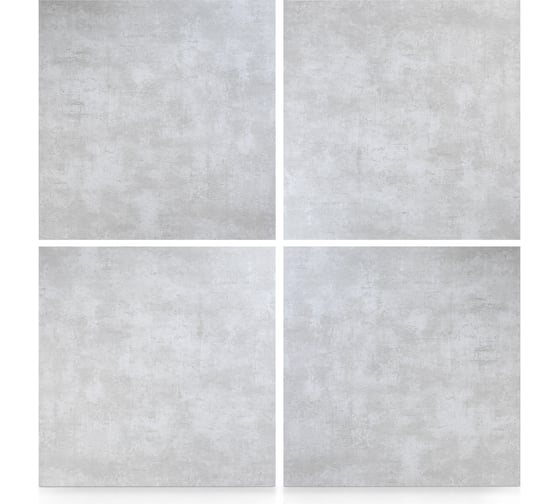 Изображение товара Набор из 4-х панелей Стильный Дом 60x60 Бетон гладкий v98508
