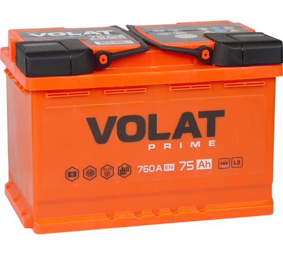 Изображение товара Аккумулятор VOLAT Prime 75Ah L+ VS751