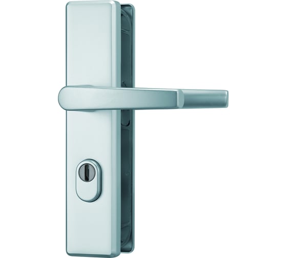 Изображение товара Бронированный гарнитур ABUS KLZS 714 F1 серебристый, PZ72, ручка/ручка Class ES 1 64409