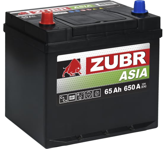 Изображение товара Аккумулятор ZUBR Premium Asia 65Ah L+ (нижний борт) ZPA651
