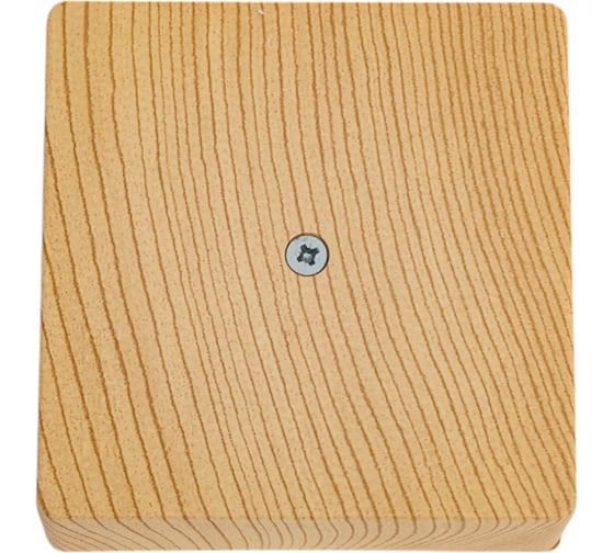 Изображение товара Распределительная коробка HEGEL ОП 75х75х30мм с клеммником сосна КРК2702 0201-И