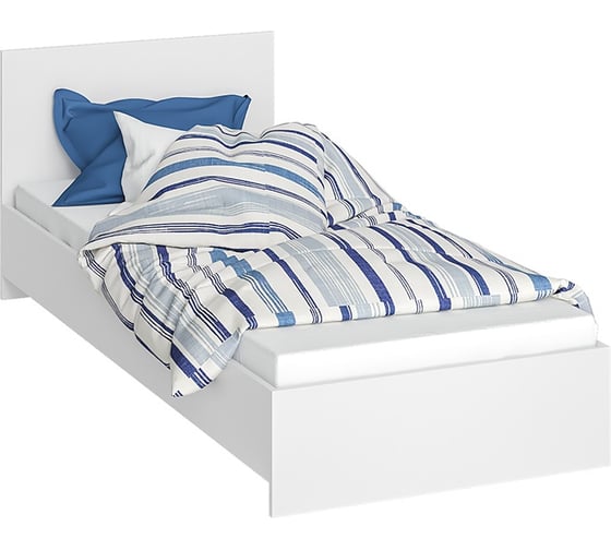 Изображение товара Кровать Арника Ронда с основанием эконом КР-080 белое дерево/белое дерево Н130713