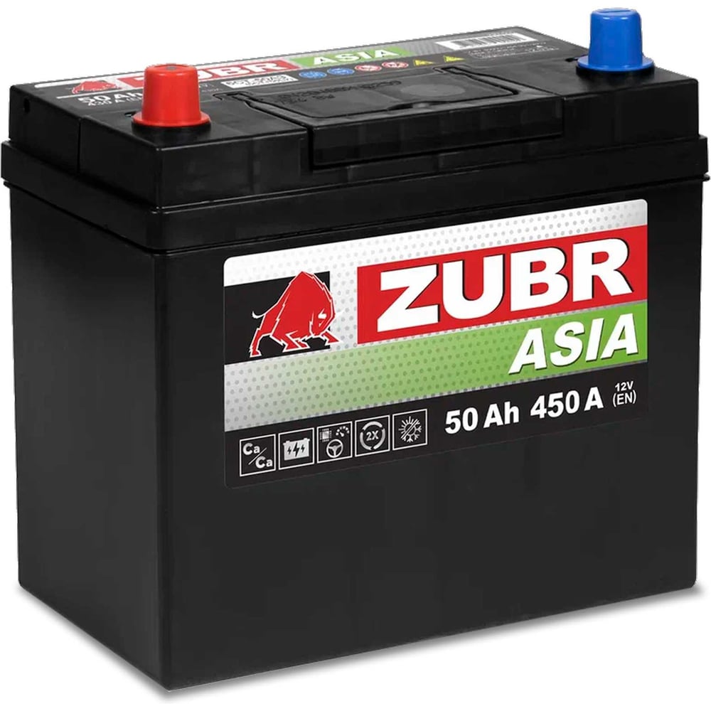 Изображение товара Аккумулятор ZUBR Premium Asia 50Ah с прямой полярностью