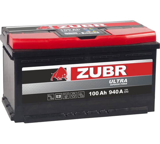 Изображение товара Аккумулятор ZUBR Ultra 100Ah L+ ZU1001