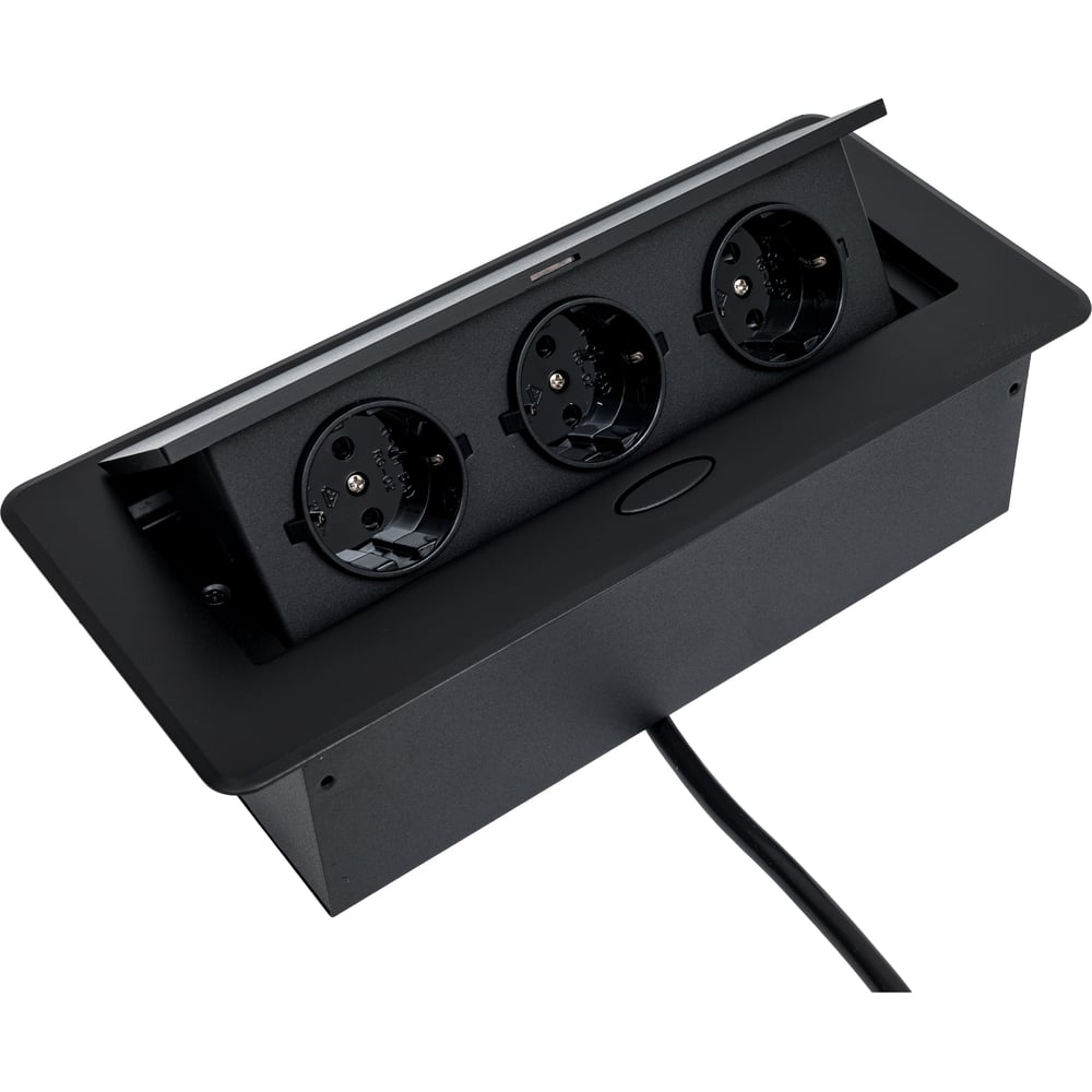 Изображение товара Розетка CACTUS CS-SOCKET-EU3-BK для столешницы (уп.:1шт) 1895571 Изображение товара Розетка CACTUS CS-SOCKET-EU3-BK для столешницы (уп.:1шт) 1895571