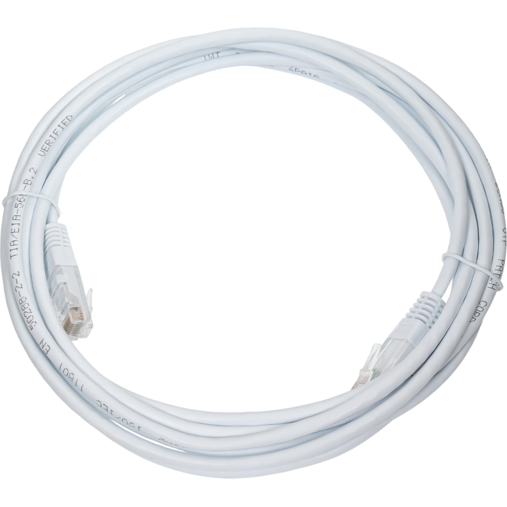 Изображение товара Патч-корд TWT RJ45-RJ45 3м UTP категория 5е белый