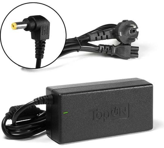 Изображение товара Блок питания для ноутбука Acer TopON 19V 3.42A 5.5x1.7 65W ADP-65JH DB TOP-AC07