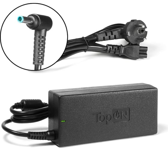 Изображение товара Блок питания для ноутбука HP TopON 19.5V 4.62A 4.5x3.0 90W HSTNN-LA13 TOP-HP06