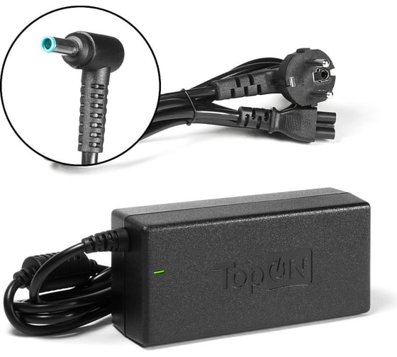Изображение товара Блок питания для ноутбука HP TopON 19.5V 3.34A 4.5х3.0 65W 714657-001 TOP-HP65