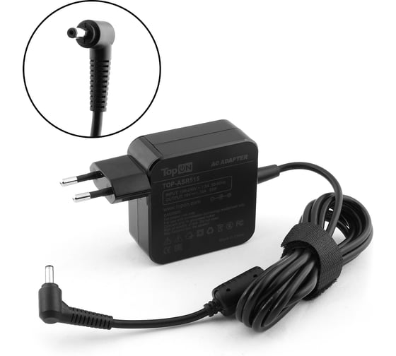 Изображение товара Блок питания для ноутбука Asus TopON 19V 1.75A 4.0x1.35 33W AD890326 TOP-ASR515