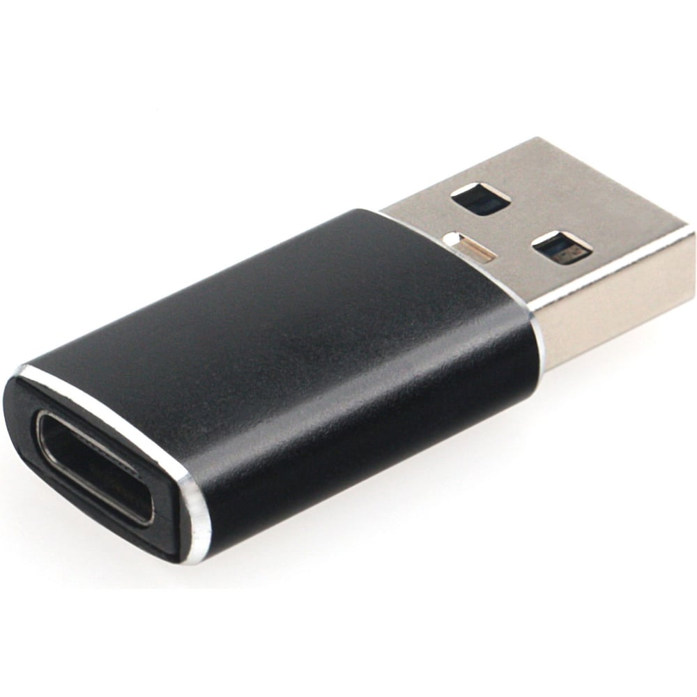 Изображение товара Переходник Cablexpert USB3.1 AM/Type-C(F) 5Гбитс QC3.0 металлический корпус