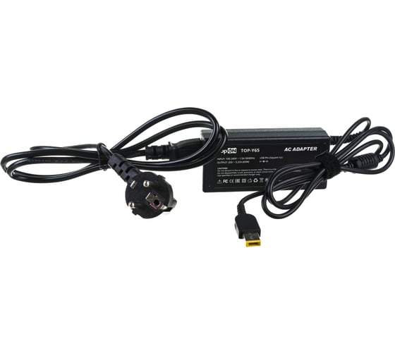 Изображение товара Блок питания для ноутбука Lenovo TopON 20V 3.25A USB Pin 65W ADLX65NCC2A TOP-Y65