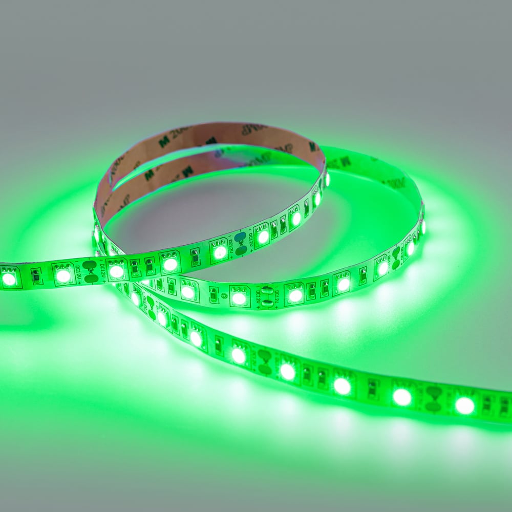 Изображение товара Светодиодная лента ELEGANZ LUX 5050 60 LED 14.4W/M 12V зеленая IP20 5м