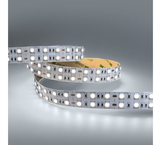 Изображение товара Светодиодная лента ELEGANZ LUX 5050 120 LED (28.8W/M) 12V холодная 6000К IP20 двухрядная, 5м EL-LS-28W