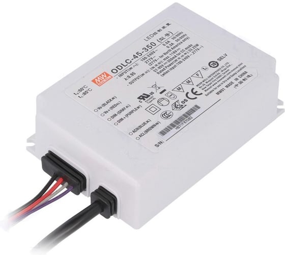 Изображение товара Источник питания Mean Well AC/DC ODLC-45-350 Т02601870