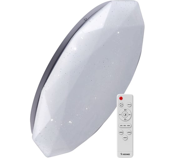 Изображение товара Настенно-потолочный управляемый LED светильник КОСМОС PREMIUM DIAMOND 75Вт 3000-6500K 6250Лм KSDiam75W