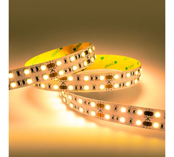 Изображение товара Светодиодная лента ELEGANZ LUX 24V 5050 120 LED (28.8W/M) теплая 3000К IP20 двухрядная, 5м EL-24V-28WW