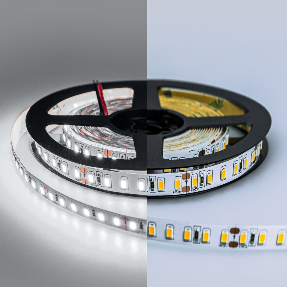 Изображение товара Светодиодная лента ELEGANZ LUX 24V 2835 120 LED 9,6W/M 5м