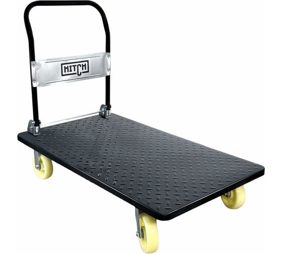Изображение товара Тележка ручная платформенная HITCH металлическая 600кг 650x1100 колеса нейлоновые 150мм SZ086117