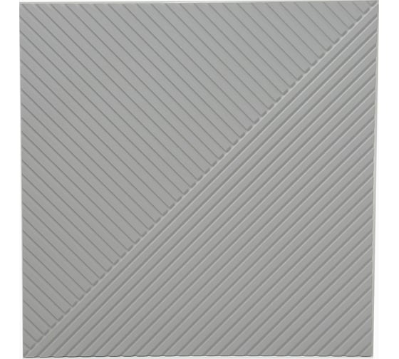 Изображение товара Панели декоративные стеновые Paneliavrora из мдф в пвх пленке Relief цвет Светло-серый 4640174740744