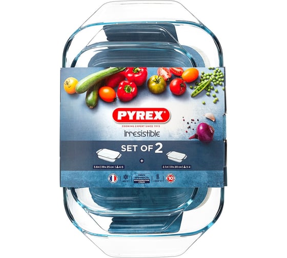 Изображение товара Набор форм для запекания и выпечки IRRESISTIBLE 2пр PYREX 818S2