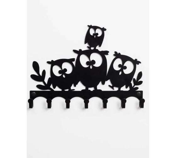 Изображение товара Вешалка ООО СКП Совушки Квартет 7 кр.,179x281, сталь 1,5 мм В-018Ч