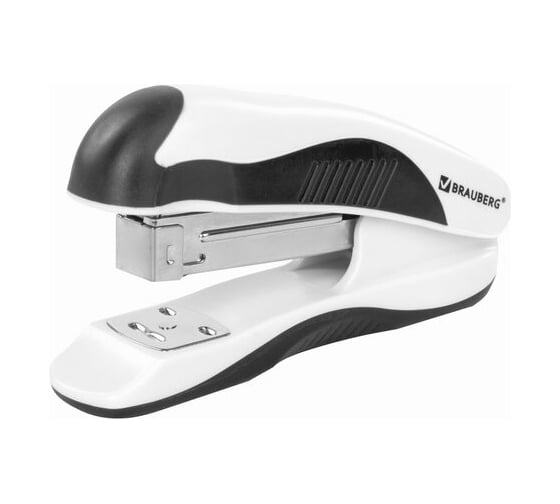Изображение товара Степлер BRAUBERG JET PRO №24/6 26/6, до 25 листов, бело-черный 228585