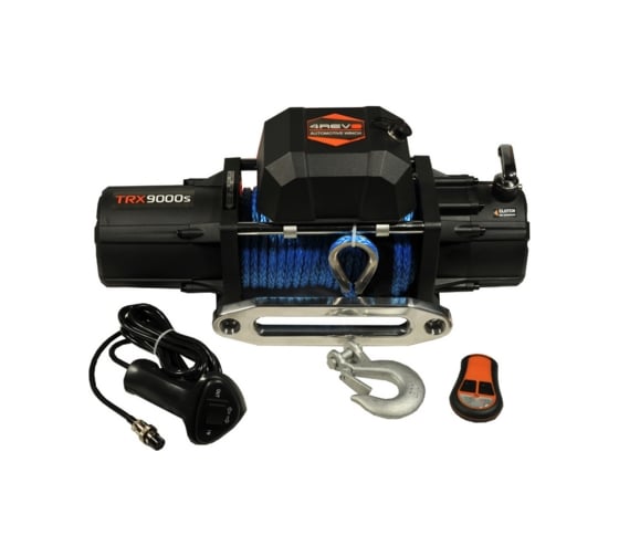 Изображение товара Автомобильная лебедка 4REVO 9000 lbs, 12В, с синтетическим тросом 4R-W091B
