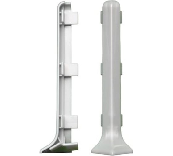 Изображение товара Угол наружный Bonkeel ПЛ80, ПВХ, серый, упаковка 2 шт. 150001