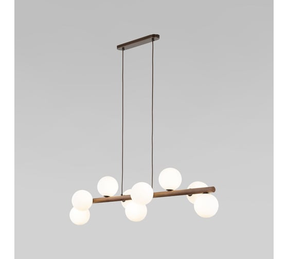 Изображение товара Подвесной светильник TK Lighting со стеклянными плафонами 10273 Estera Wood белый a068339