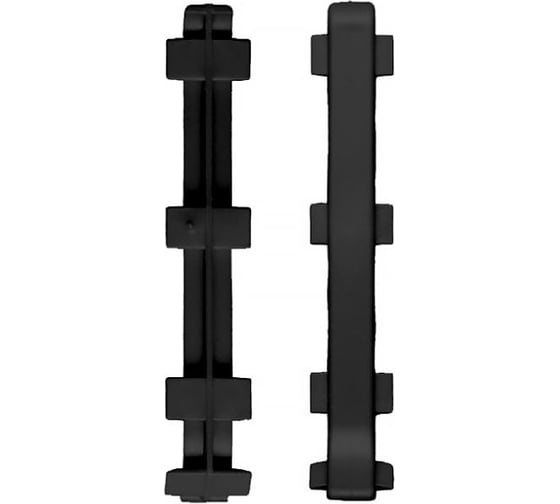 Изображение товара Угол стыковочный Bonkeel ПЛ80, ПВХ, черный упаковка 2 шт. 545341