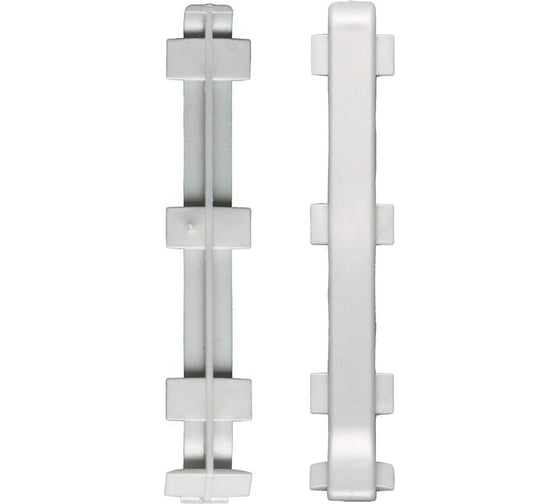 Изображение товара Угол стыковочный Bonkeel ПЛ80, ПВХ, серый, упаковка 2 шт. 150002