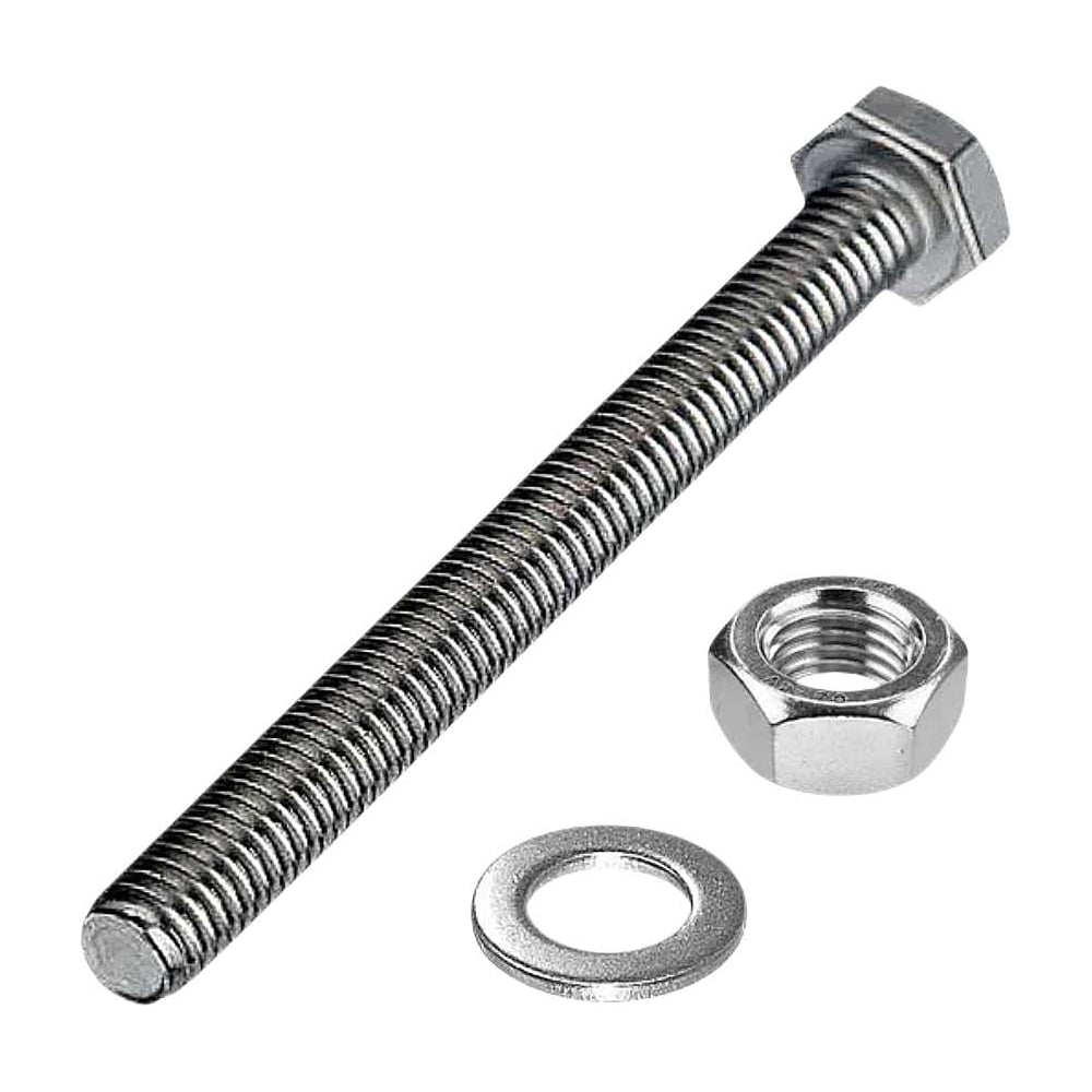 Изображение товара Болт 23 Болта 10x160 мм с гайкой и шайбой DIN933