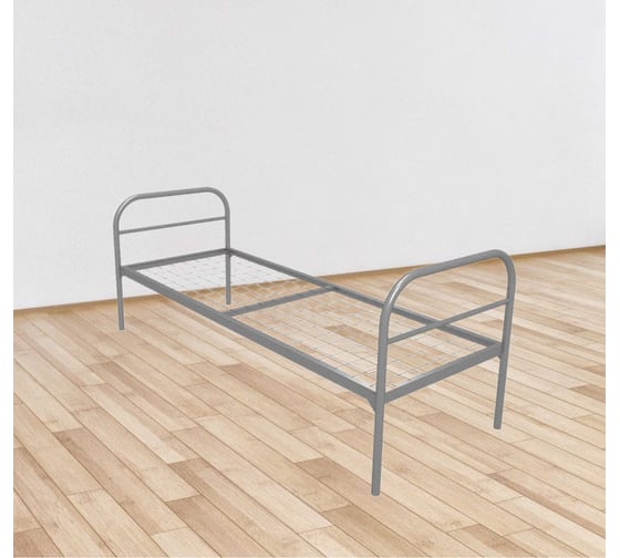 Изображение товара Одноярусная металлическая кровать Sebmet 800x1900, сетка 100x50, 1 перемычка (Э+) К1-80190-10050-1П