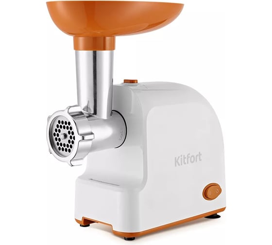 Изображение товара Мясорубка KITFORT бело-оранжевая КТ-2113-1