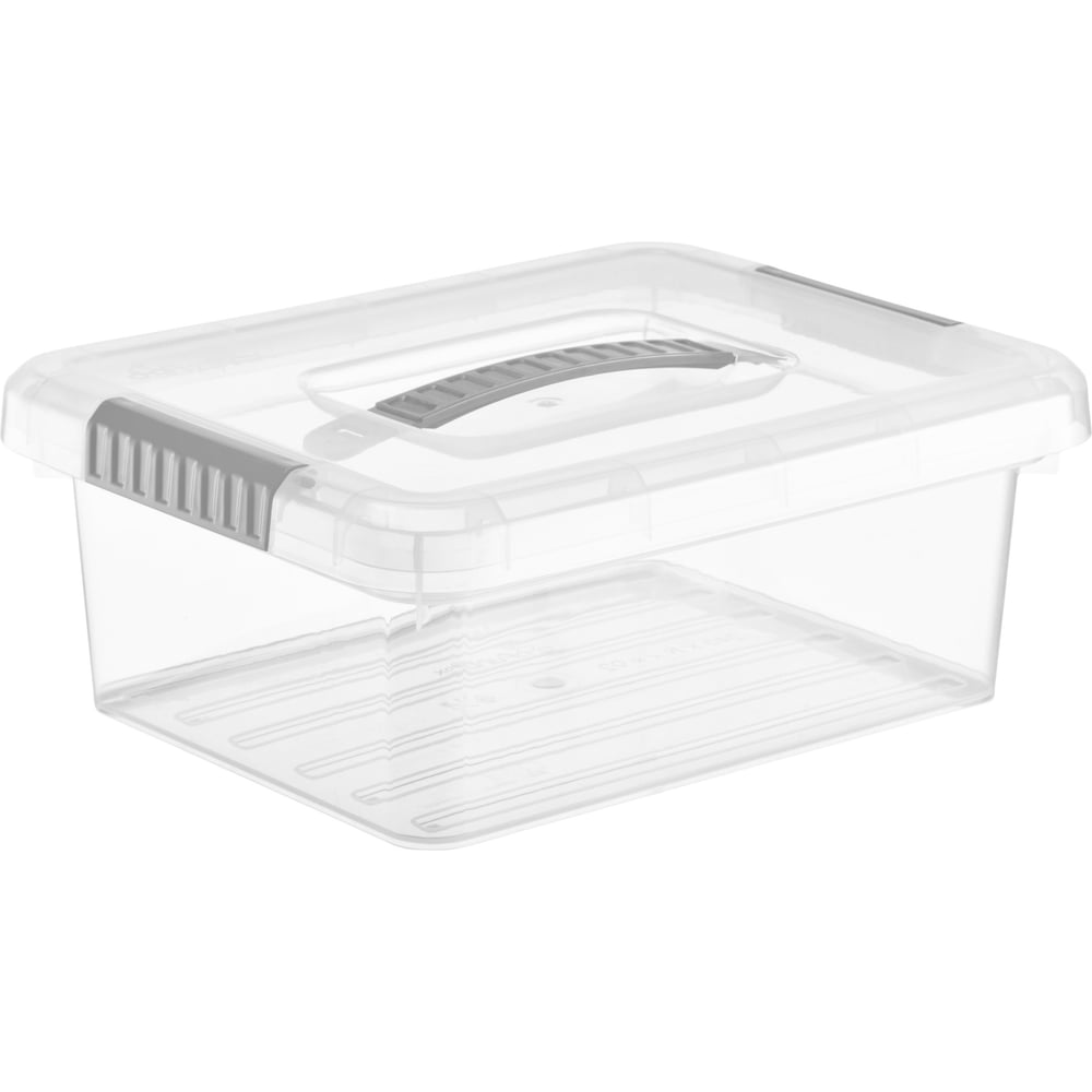 Изображение товара Ящик для хранения FunBox Standart 3л прозрачный с крышкой ручкой