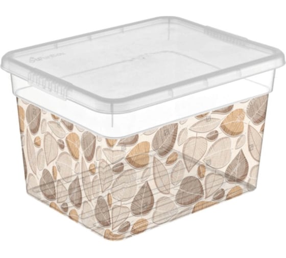 Изображение товара Ящик для хранения FunBox Deco 5л Листья 46859