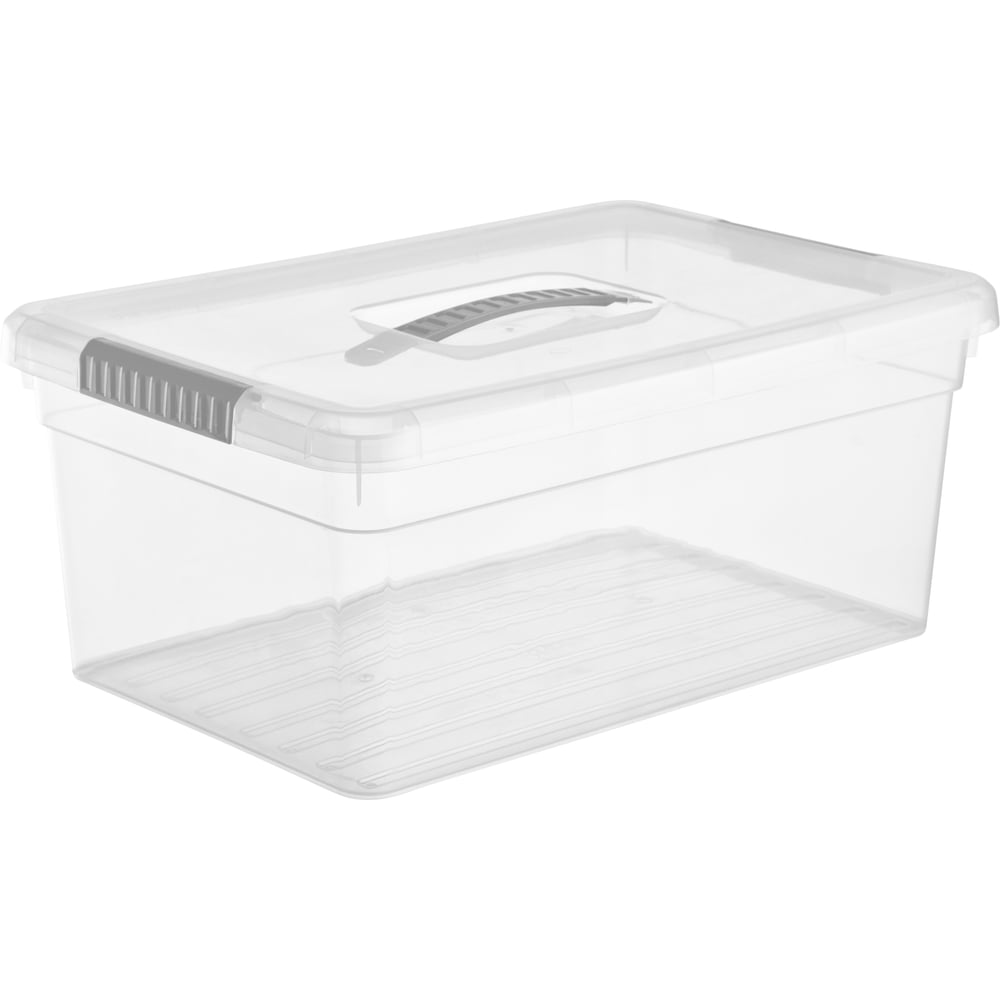 Изображение товара Ящик для хранения FunBox Standart 10л с ручкой прозрачный